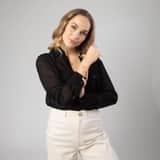 Bicolor-Armband, 375 Gold, doppelter Ring