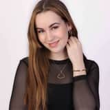 9 Karaat ketting met hanger open hart