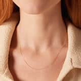 9 karaat ketting gourmet schakel diamond cut voor dames