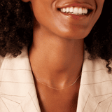 9 karaat ketting diamond cut voor dames