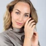 Armband aus 585 Gelbgold mit Diamant (0,25 ct)