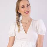 Zilveren ketting&hanger ruit Bali