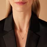 14 karaat gouden ketting hanger hart zirkonia voor dames