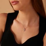 Zilveren ketting met hanger druppel zirkonia voor dames