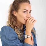 925 Silber Armband mit Gourmetgliedern und Diamantschliff