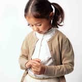 Kinderset, 925 Silber, Herz, Kristall in Hellrosa