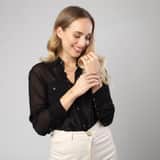 14 Karaat geelgouden ketting met 8 rondjes