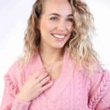 Zilveren ring alfabet met zirkonia