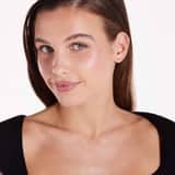Stainless steel goldplated helixpiercing veer voor dames