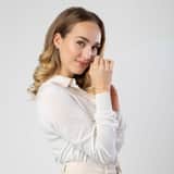 14 karaat geelgouden ring met 2 zirkonia's