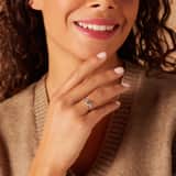 Silberner Ring mit Zirkonia