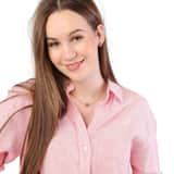Stainless steel roséplated ketting met hanger met zirkonia voor dames