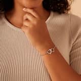 Zilveren armband hartjes gravering