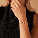 Plattenarmband, 925 Silber, mit Herz