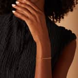 14 karaat geelgouden closed forever armband