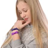 Elastisches Kinderarmband in Blau mit Sternanhänger