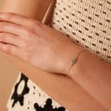 Zilveren armband tulp
