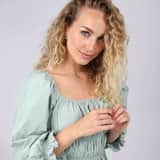 Zilveren ketting met hanger tulp