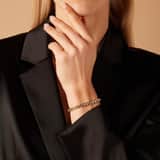 Zilveren tennisarmband gold met kristal wit