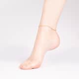 Gerecycleerd stainless steel goldplated enkelband spiga
