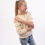 Kinderring, 925 Silber, vergoldet, mit Doppelherz