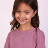 Zilveren kinderketting roze lieveheersbeestje
