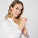 18 Karaat geelgouden ring 2rij met zirkonia