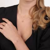 14 karaat gouden ketting met hanger hart zirkonia voor dames