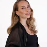 14 karaat geelgouden oorhangers zirkonia 6mm voor dames