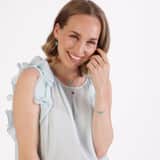 LuLu Jewels stainless steel ketting met muntje en turquoise voor dames