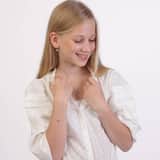 Zilveren kinderoorringen met hanger paard