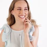 Zilveren oorknoppen met Gemstone sodalite