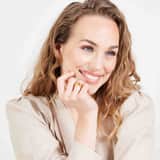 Ring, Edelstahl, vergoldet (750 Gold), Amandine