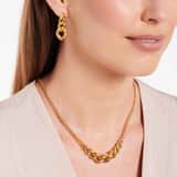 Halskette, Edelstahl, vergoldet (750 Gold), Capucine