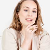 Stainless steel 18 karaat goldplated ring Noemie