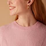 Stainless steel goldplated oorringen voor dames