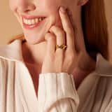 Stainless steel goldplated ring voor dames