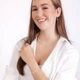 Zilveren earcuff zirkonia