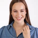 Zilveren goldplated ring met ster en zirkonia voor dames