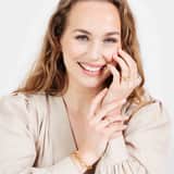 Stainless steel goldplated ring voor dames