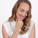 Kordelarmband, Edelstahl, Satin, offenes Herz