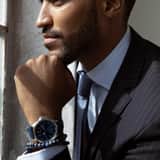 Marlow Miller Chronograf Armbanduhr mit Lederarmband