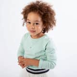 Zilveren kinderoorringen met hanger hart regenboog K3