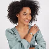 Regal Collection Damenarmbanduhr mit Edelstahl-Armband