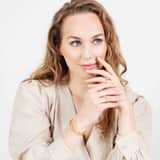 Zilveren goldplated ring voor dames