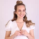 Zilveren ketting met hanger hart blauw
