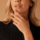 Zilveren ring hart zirkonia blauw