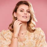 Stainless steel goldplated armband met hanger hart voor dames
