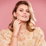 Stainless steel goldplated armband met hanger hart voor dames