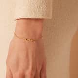Armband, 925 Silber, vergoldet, Infinity-Zeichen und Zirkonia